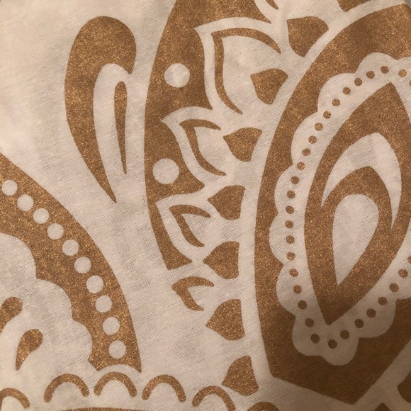 Gold and White Mandala Tapestry - Picture 5 of 6